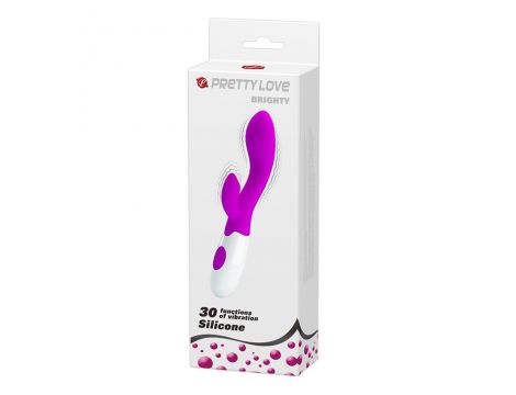 Wibrator punktu G Pretty Love Brighty silikonowy burgundowy 20 cm 30 trybów - 14