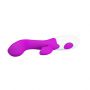 Wibrator punktu G Pretty Love Brighty silikonowy burgundowy 20 cm 30 trybów - 8