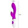 Wibrator punktu G Pretty Love Brighty silikonowy burgundowy 20 cm 30 trybów - 11