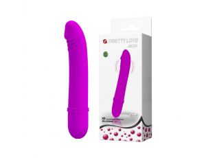 Wibrator mini silikonowy Pretty Love purpurowy 12 cm 10 funkcji