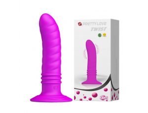Wibrujący korek analny Pretty Love Twist z przyssawką 10 trybów