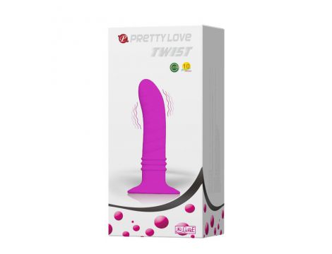 Wibrujący korek analny Pretty Love Twist z przyssawką 10 trybów - 9