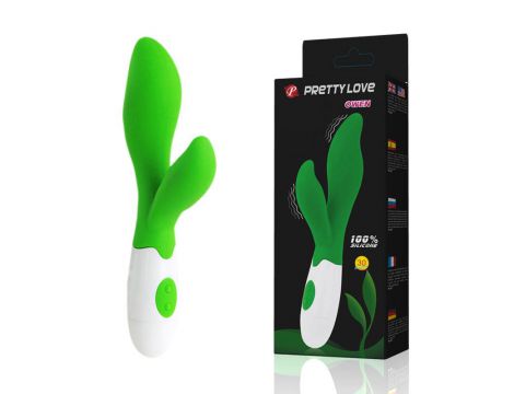 Wibrator punktu G Pretty Love Owen zielony silikonowy 20,5 cm 30 trybów - 8