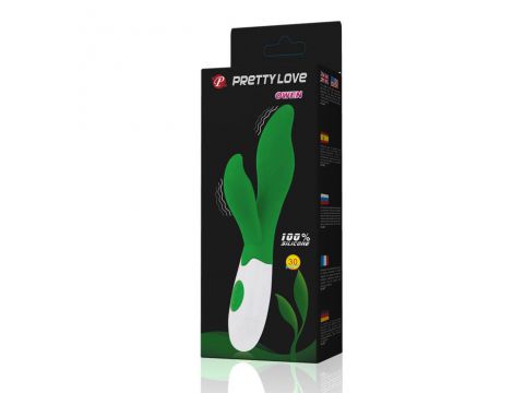 Wibrator punktu G Pretty Love Owen zielony silikonowy 20,5 cm 30 trybów - 11