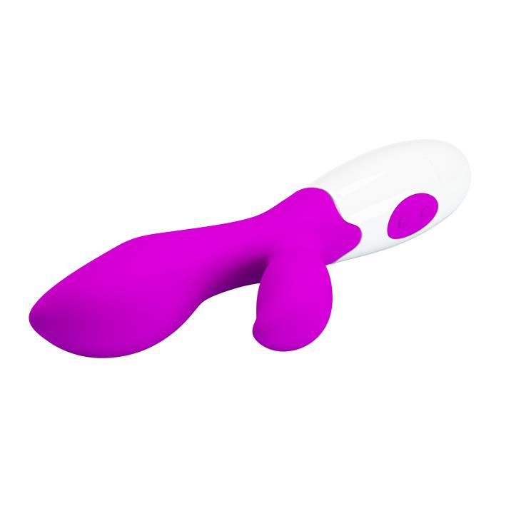 wibrator z dużym masażerem łechtaczki 30tryb 30cm