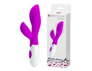 Wibrator punktu G Pretty Love Newman silikonowy fioletowy 20,5 cm