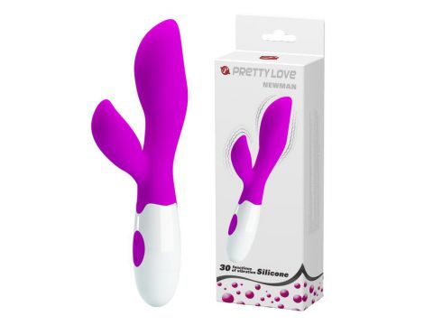Wibrator punktu G Pretty Love Newman silikonowy fioletowy 20,5 cm