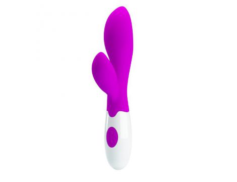 Wibrator punktu G Pretty Love Newman silikonowy fioletowy 20,5 cm - 2
