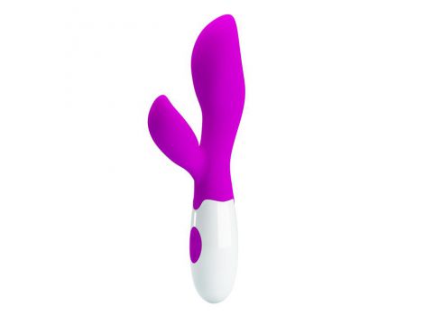Wibrator punktu G Pretty Love Newman silikonowy fioletowy 20,5 cm - 3