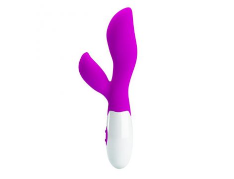 Wibrator punktu G Pretty Love Newman silikonowy fioletowy 20,5 cm - 4