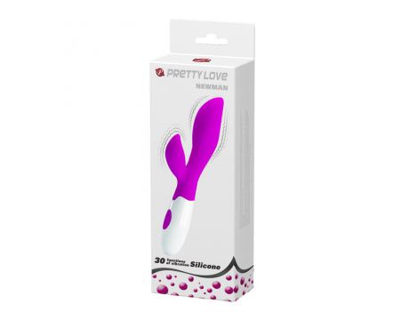 Wibrator punktu G Pretty Love Newman silikonowy fioletowy 20,5 cm - 9
