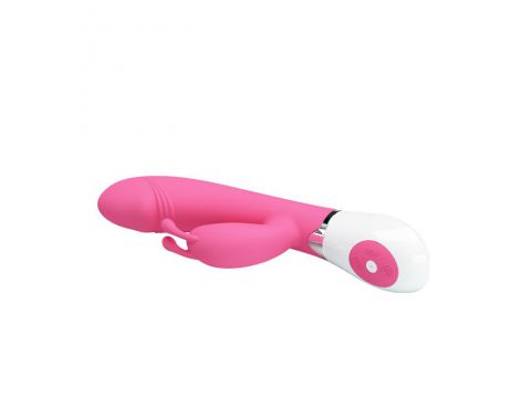 Wibrator króliczek silikonowy Pretty Love Gene różowy 21 cm - 9
