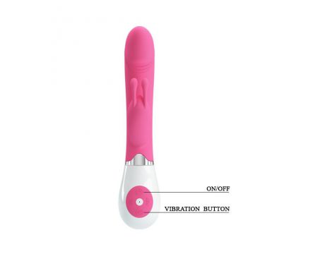 Wibrator króliczek silikonowy Pretty Love Gene różowy 21 cm - 13
