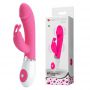 Wibrator króliczek silikonowy Pretty Love Gene różowy 21 cm - 2