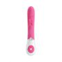 Wibrator króliczek silikonowy Pretty Love Gene różowy 21 cm - 6