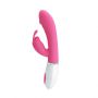 Wibrator króliczek silikonowy Pretty Love Gene różowy 21 cm - 8