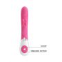 Wibrator króliczek silikonowy Pretty Love Gene różowy 21 cm - 14