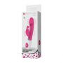 Wibrator króliczek silikonowy Pretty Love Gene różowy 21 cm - 16