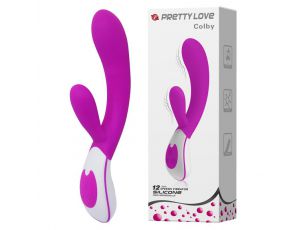 Wibrator silikonowy Pretty Love Colby 12 funkcji USB 21,5 cm