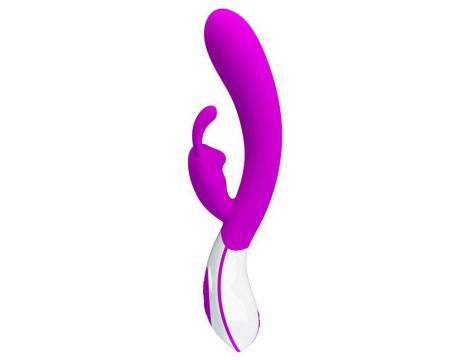 Wibrator króliczek silikonowy Pretty Love Harlan fioletowy USB 12 cm - 7