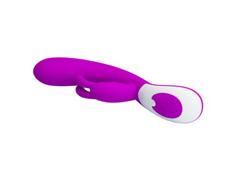 Wibrator króliczek silikonowy Pretty Love Harlan fioletowy USB 12 cm - 9