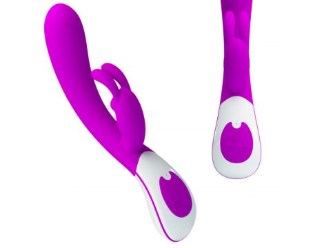 Wibrator króliczek silikonowy Pretty Love Harlan fioletowy USB 12 cm - 6