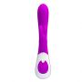 Wibrator króliczek silikonowy Pretty Love Harlan fioletowy USB 12 cm - 4