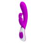 Wibrator króliczek silikonowy Pretty Love Harlan fioletowy USB 12 cm - 6