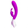 Wibrator króliczek silikonowy Pretty Love Harlan fioletowy USB 12 cm - 8