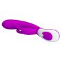 Wibrator króliczek silikonowy Pretty Love Harlan fioletowy USB 12 cm - 10