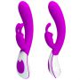 Wibrator króliczek silikonowy Pretty Love Harlan fioletowy USB 12 cm - 13