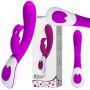 Wibrator króliczek silikonowy Pretty Love Harlan fioletowy USB 12 cm - 11