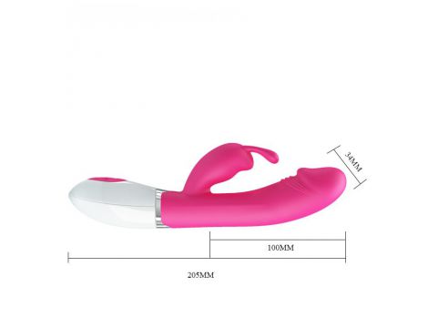 Wibrator króliczek Pretty Love Gene różowy 30 funkcji 20 cm - 11
