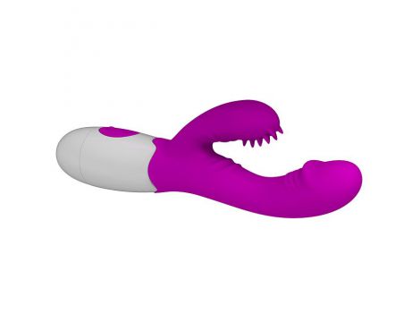 Wibrator punktu G Pretty Love Andre ze stymulatorem fioletowy 20 cm - 5