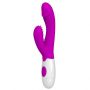 Wibrator punktu G Pretty Love Andre ze stymulatorem fioletowy 20 cm - 3