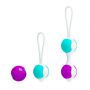Kulki Kegla Pretty Love silikonowe liliowe turkusowe 10 cm - 3