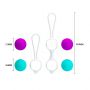 Kulki Kegla Pretty Love silikonowe liliowe turkusowe 10 cm - 7