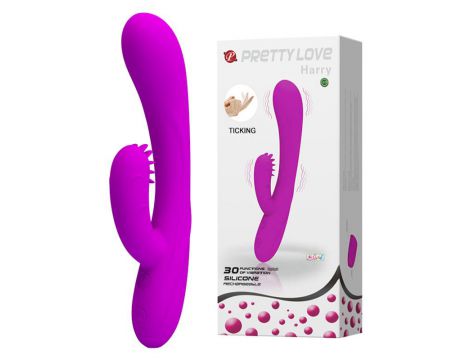 Wibrator króliczek Pretty Love Harry fioletowy wodoodporny 30 funkcji