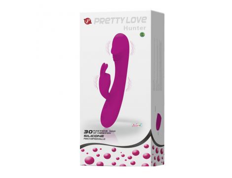 Wibrator króliczek silikonowy Pretty Love Hunter 30 funkcji 17 cm - 10