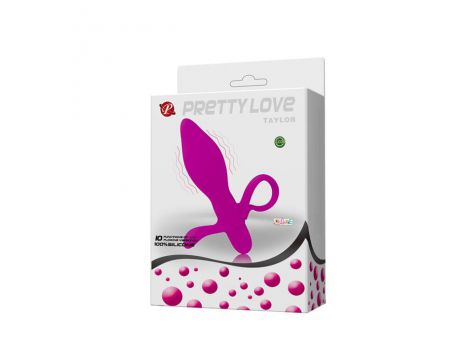 Korek analny wibrujący Pretty Love Taylor fioletowy 10 funkcji - 9
