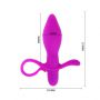 Korek analny wibrujący Pretty Love Taylor fioletowy 10 funkcji - 7