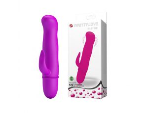 Wibrator silikonowy z wyrostkiem łechtaczkowym Pretty Love Blithe 11 cm