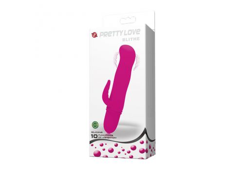 Wibrator silikonowy z wyrostkiem łechtaczkowym Pretty Love Blithe 11 cm - 9
