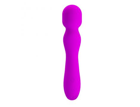 Masażer wibracyjny silikonowy Pretty Love Paul fioletowy USB 30 trybów - 4