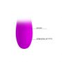 Masażer wibracyjny silikonowy Pretty Love Paul fioletowy USB 30 trybów - 7