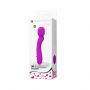 Masażer wibracyjny silikonowy Pretty Love Paul fioletowy USB 30 trybów - 10