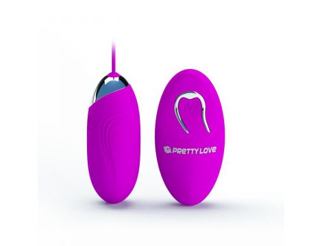Jajko wibrujące Pretty Love Jenny silikonowe z pilotem USB 7 cm - 2