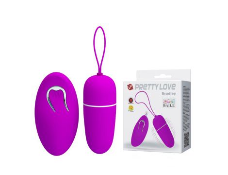 Wibrujące jajko Pretty Love Bradley z pilotem 6 cm 12 trybów