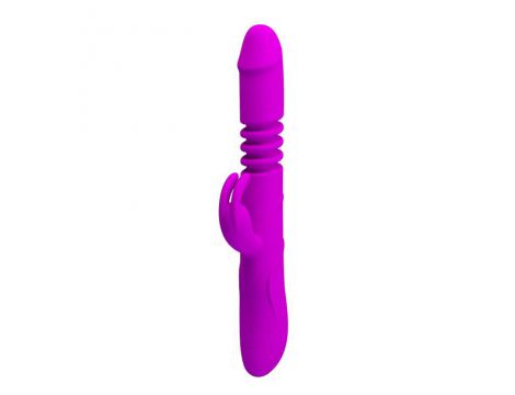 Wibrator króliczek Pretty Love Ward silikonowy z rotacją USB 27 cm - 4