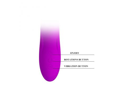 Wibrator króliczek Pretty Love Ward silikonowy z rotacją USB 27 cm - 7